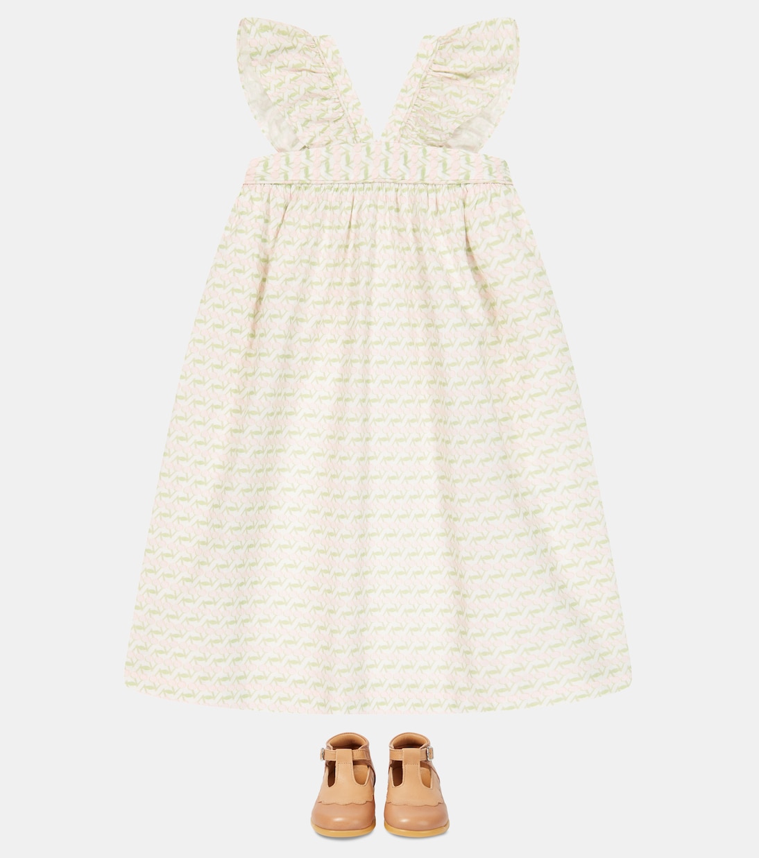 Eleana printed cotton dress | Bonpoint