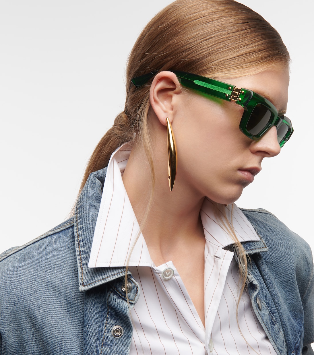 Gafas de sol rectangulares Hinge | Bottega Veneta