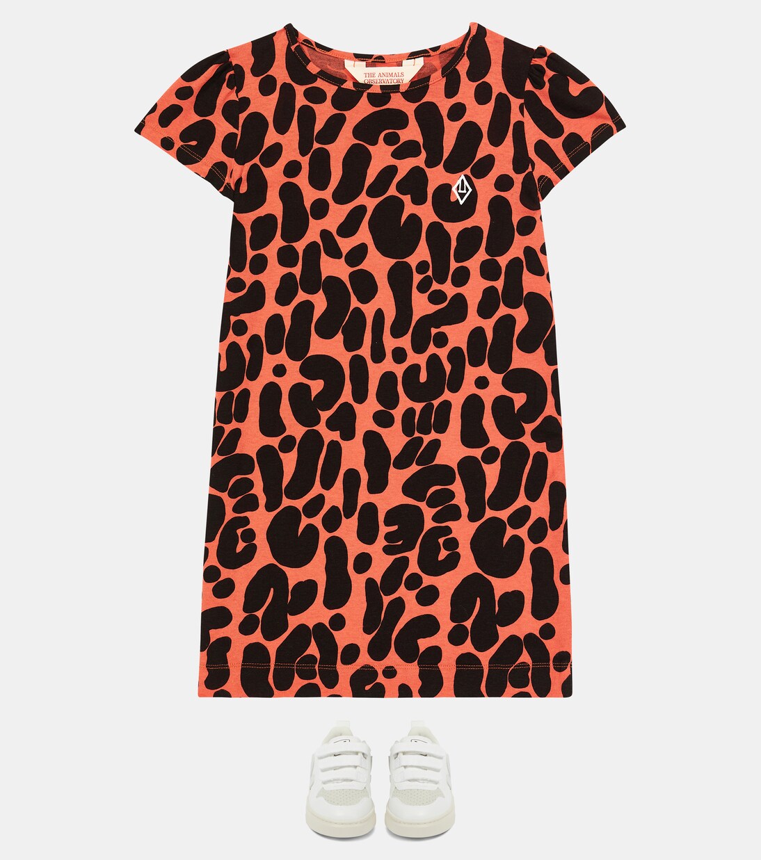 Flamingo printed cotton dress | The Animals Observatory