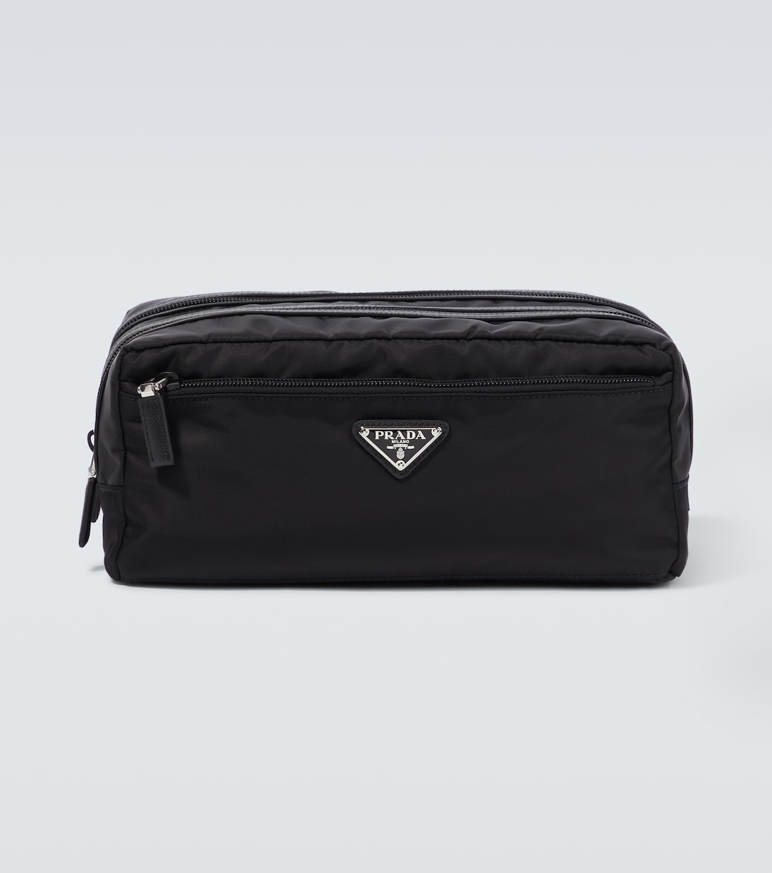 Re-Nylon leather-trimmed travel bag | Prada