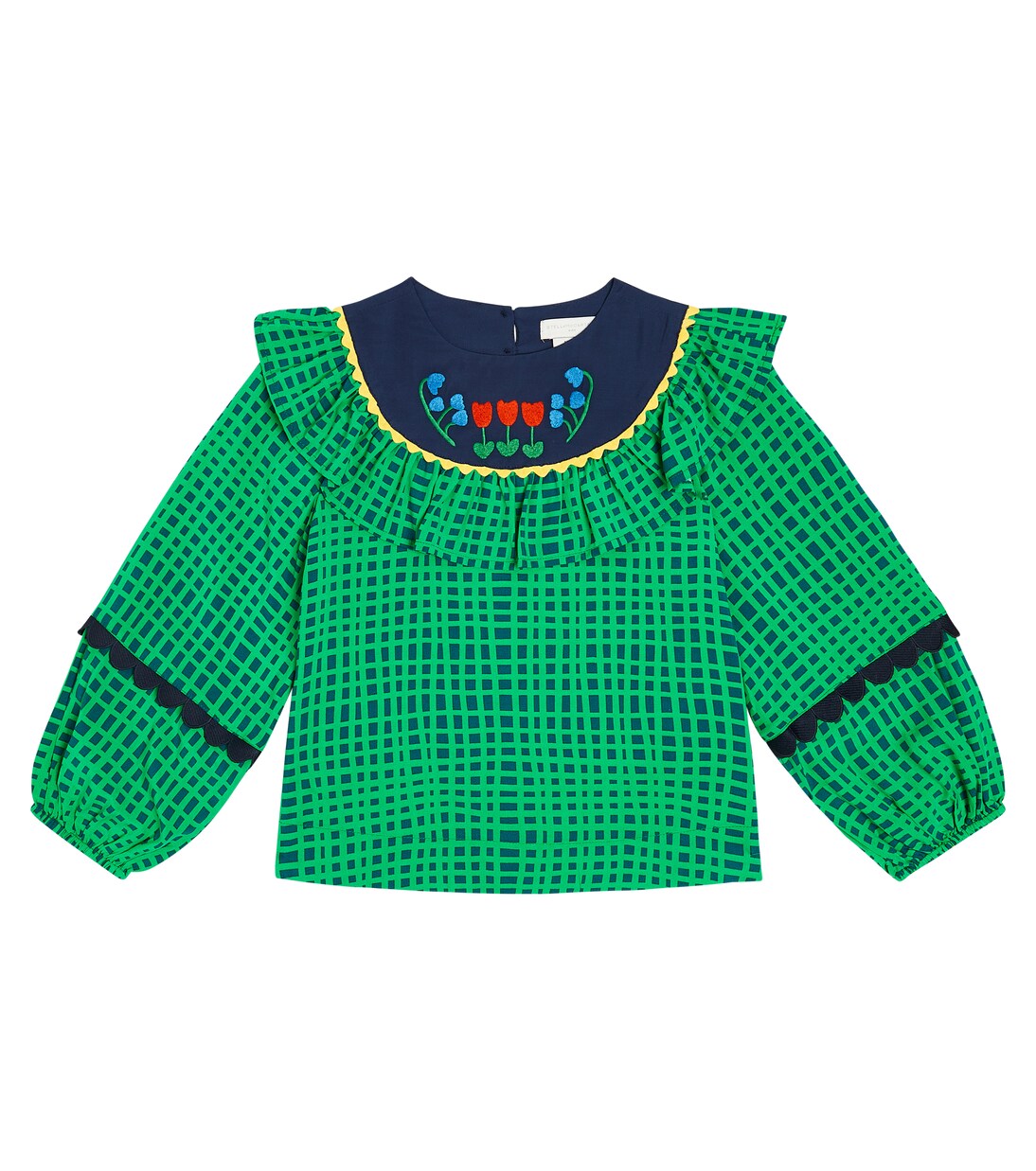Striped embroidered top | Stella McCartney Kids