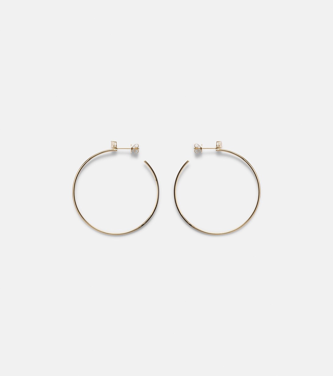 Orecchini a cerchio in oro 18kt con diamanti | Anita Ko