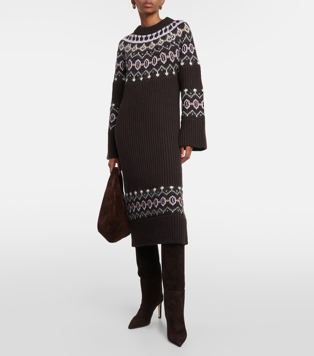 Midikleid Rivka aus einem Kaschmirgemisch | Khaite