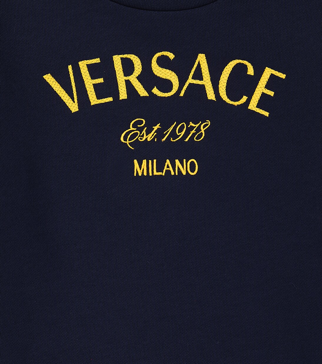 Logo cotton jersey sweatshirt | Versace Kids