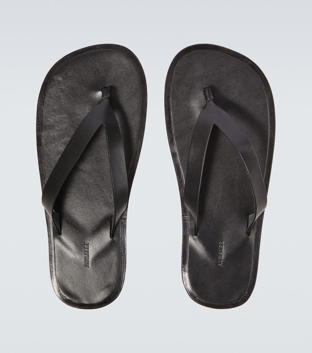 Leather thong sandals | Auralee