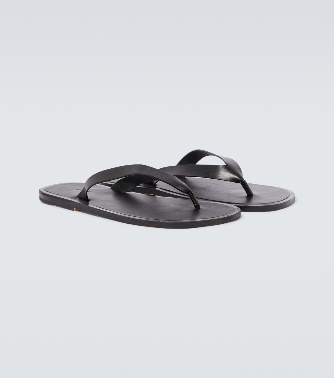 Leather thong sandals | Auralee