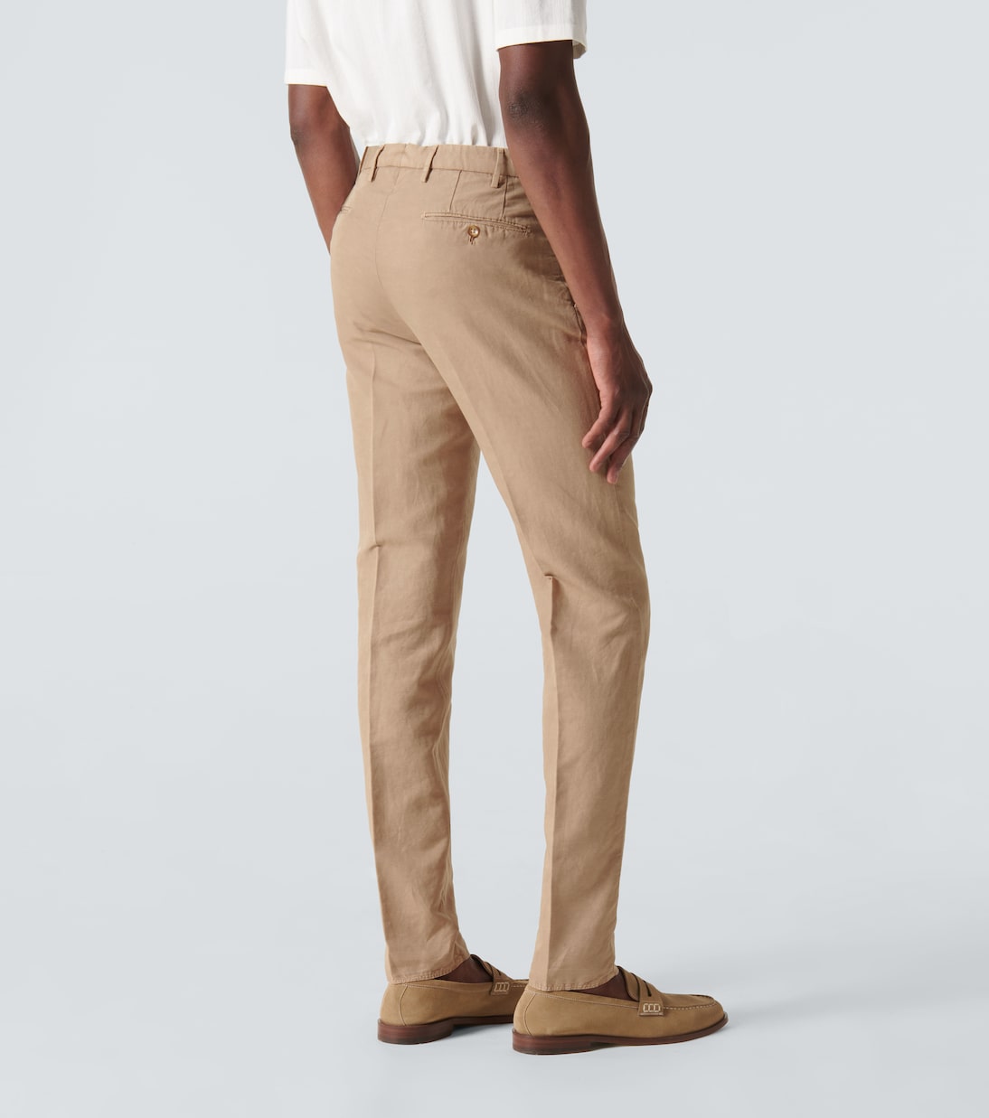 Schmale Hose aus Leinen und Baumwolle | Slowear