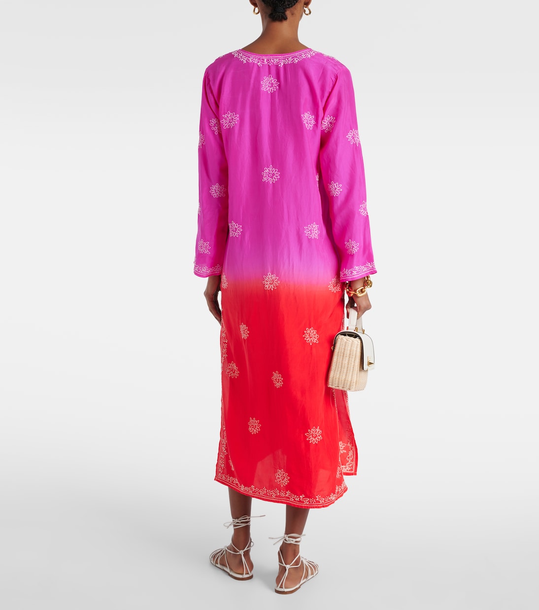 Bestickter Kaftan aus Seide | Juliet Dunn