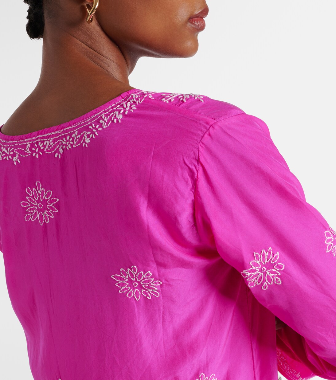 Bestickter Kaftan aus Seide | Juliet Dunn