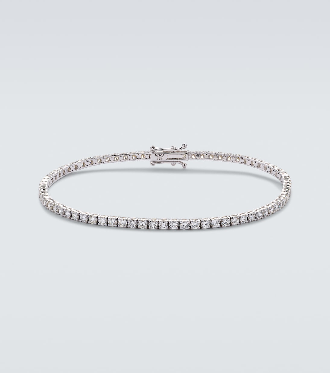 18kt white gold tennis bracelet with diamonds | Shay Jewelry