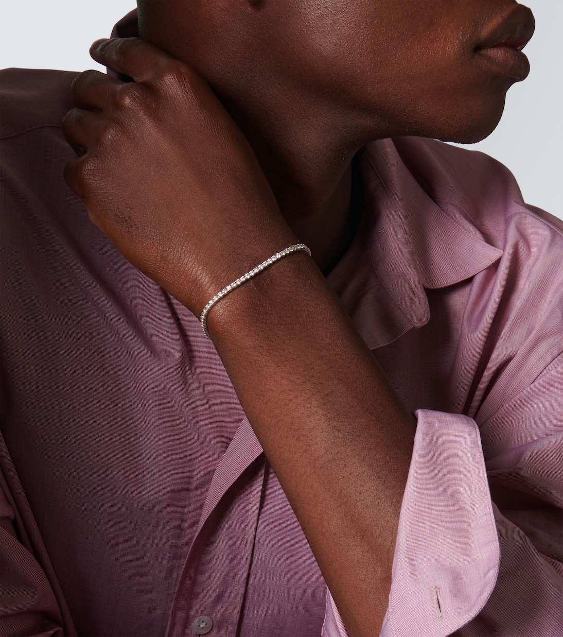 18kt white gold tennis bracelet with diamonds | Shay Jewelry