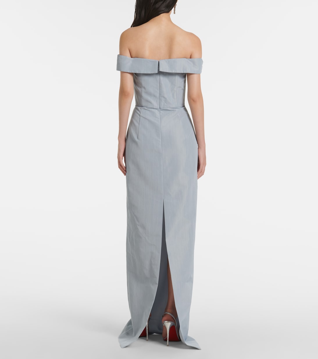 Off-Shoulder-Robe Sarika aus Taft | Markarian