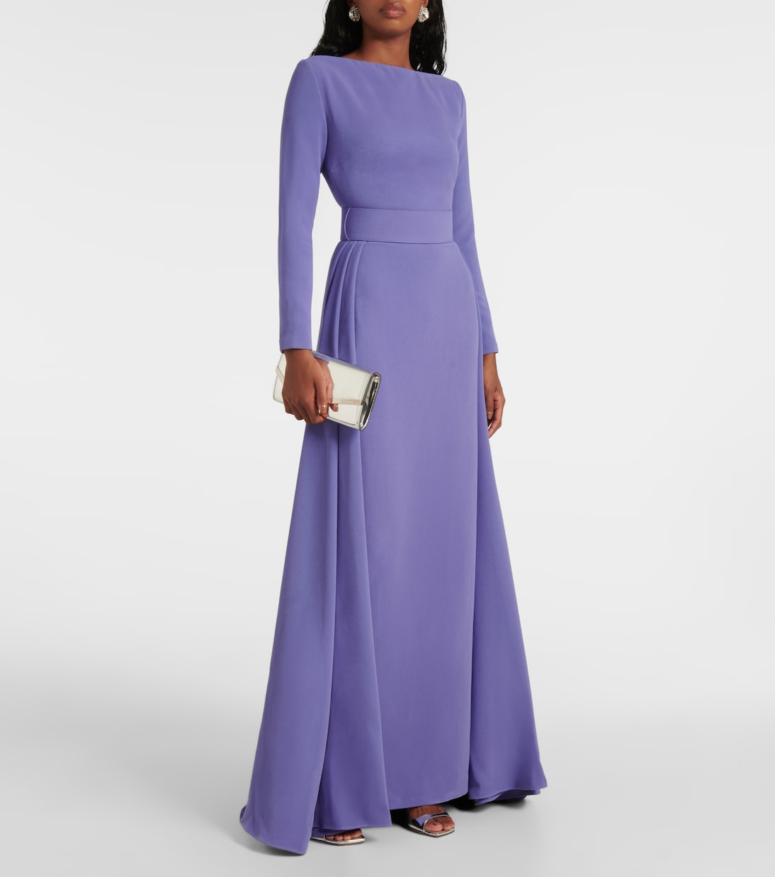 Shayla crêpe gown | Solace London