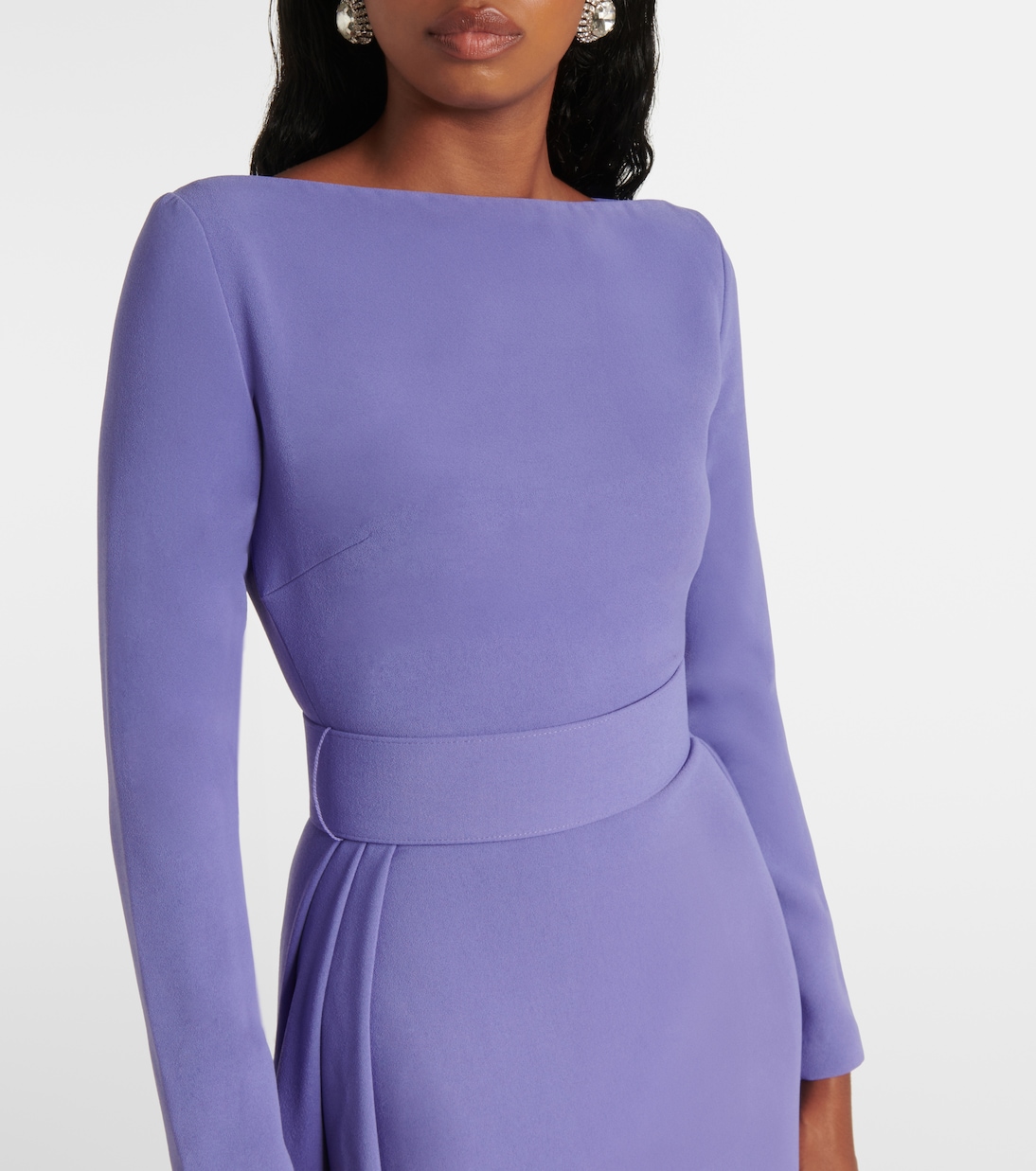 Shayla crêpe gown | Solace London