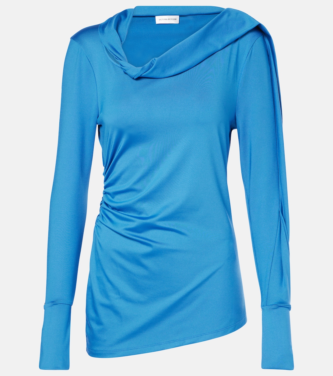 Ruched asymmetric jersey top  | Victoria Beckham