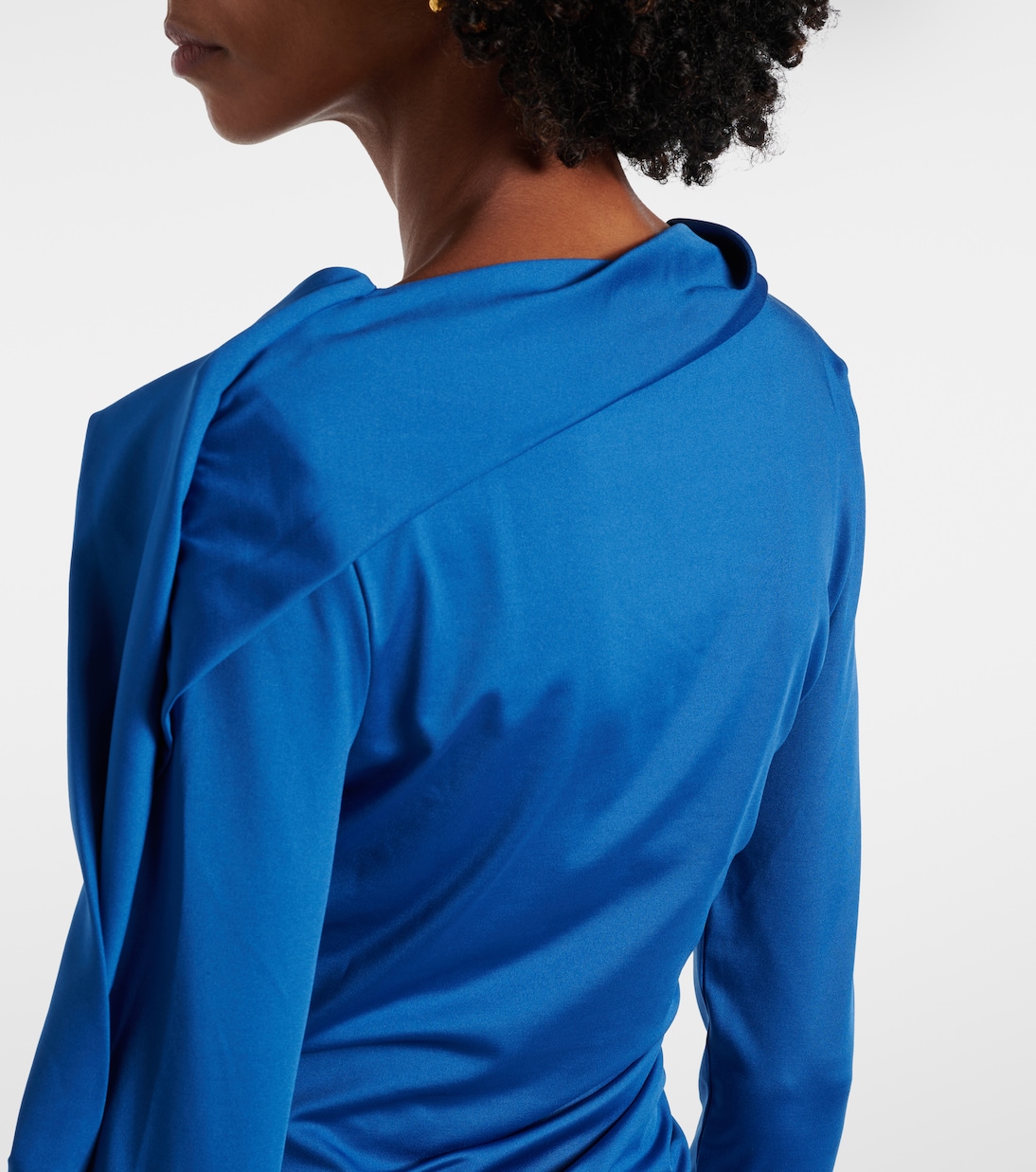 Ruched asymmetric jersey top  | Victoria Beckham