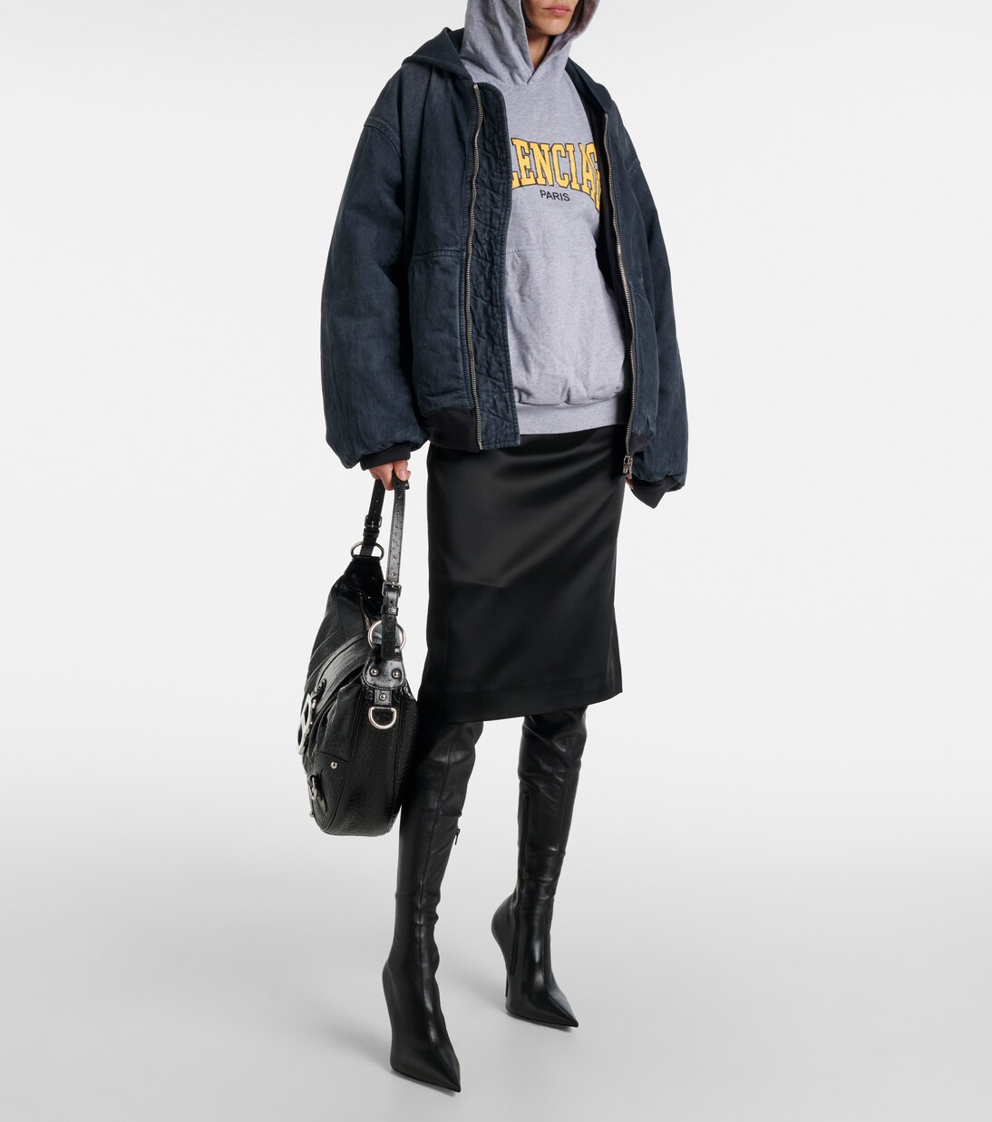 Felpa in jersey di cotone con logo | Balenciaga