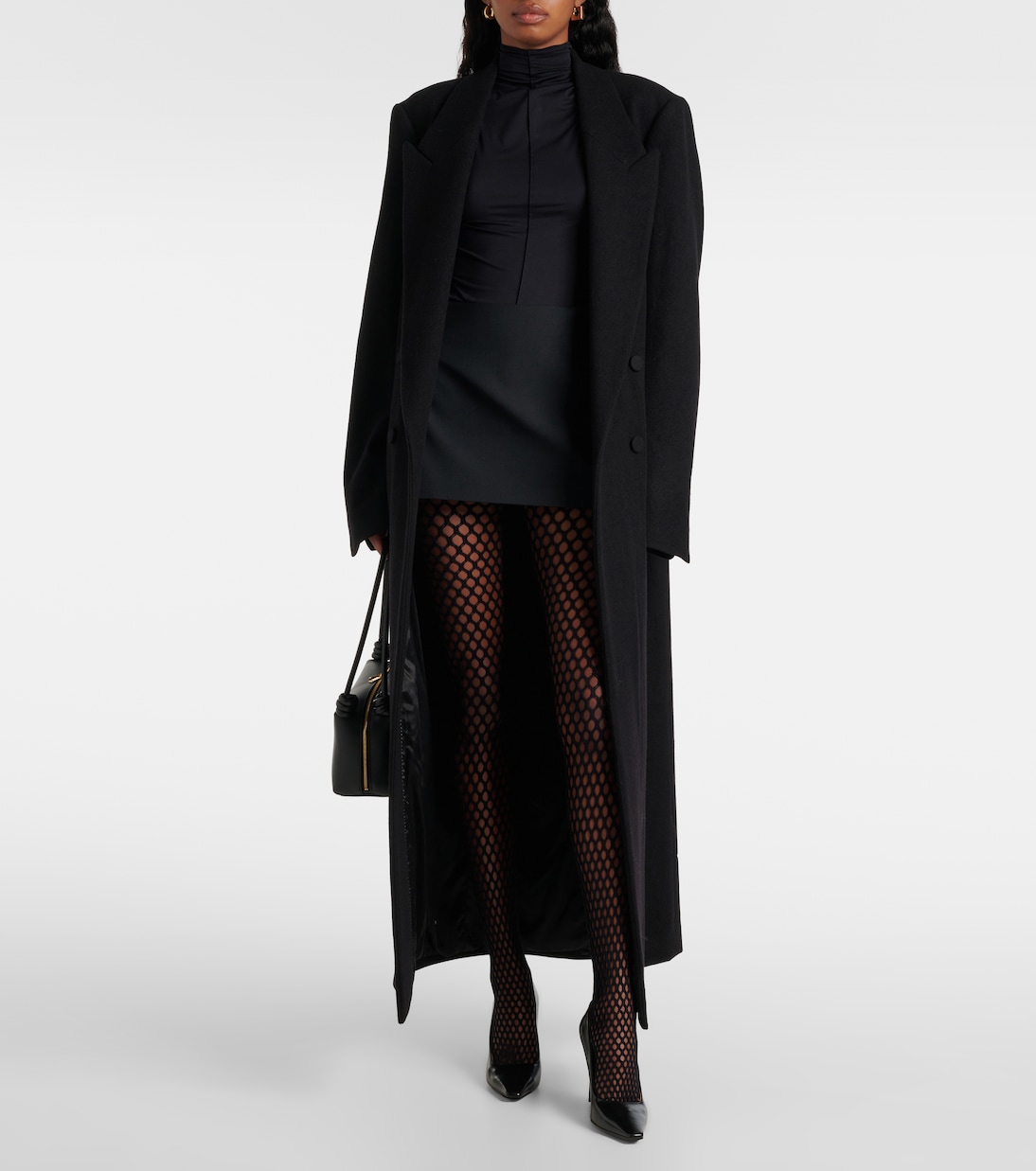 x RHW Web wool-blend tights | Wardrobe.NYC