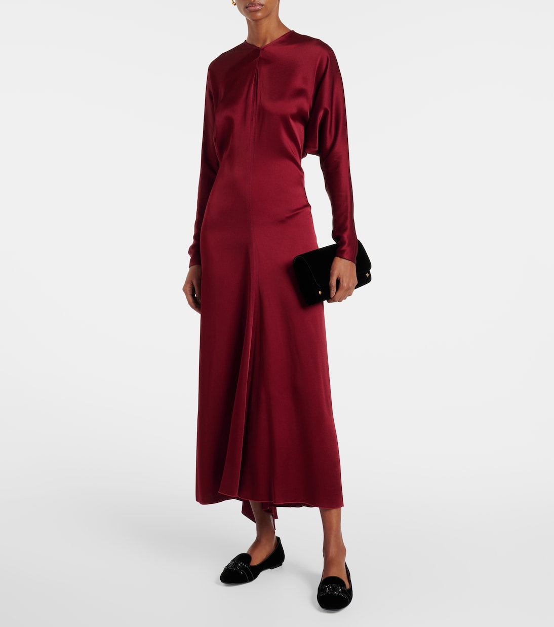 Kate crystal-embellished velvet ballet flats | Tod's