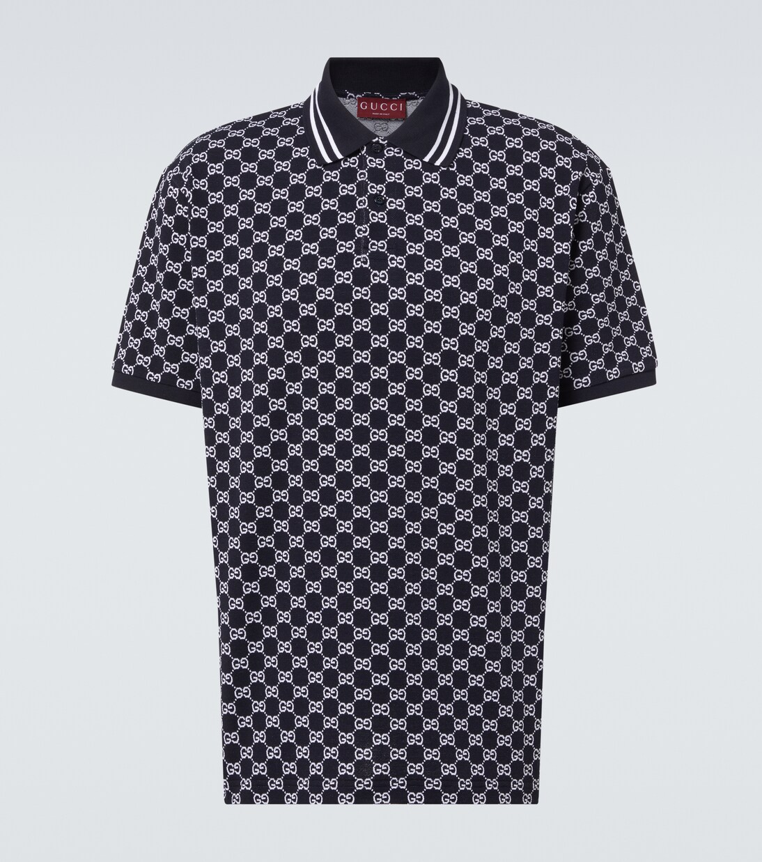 GG cotton piquet jacquard polo shirt | Gucci