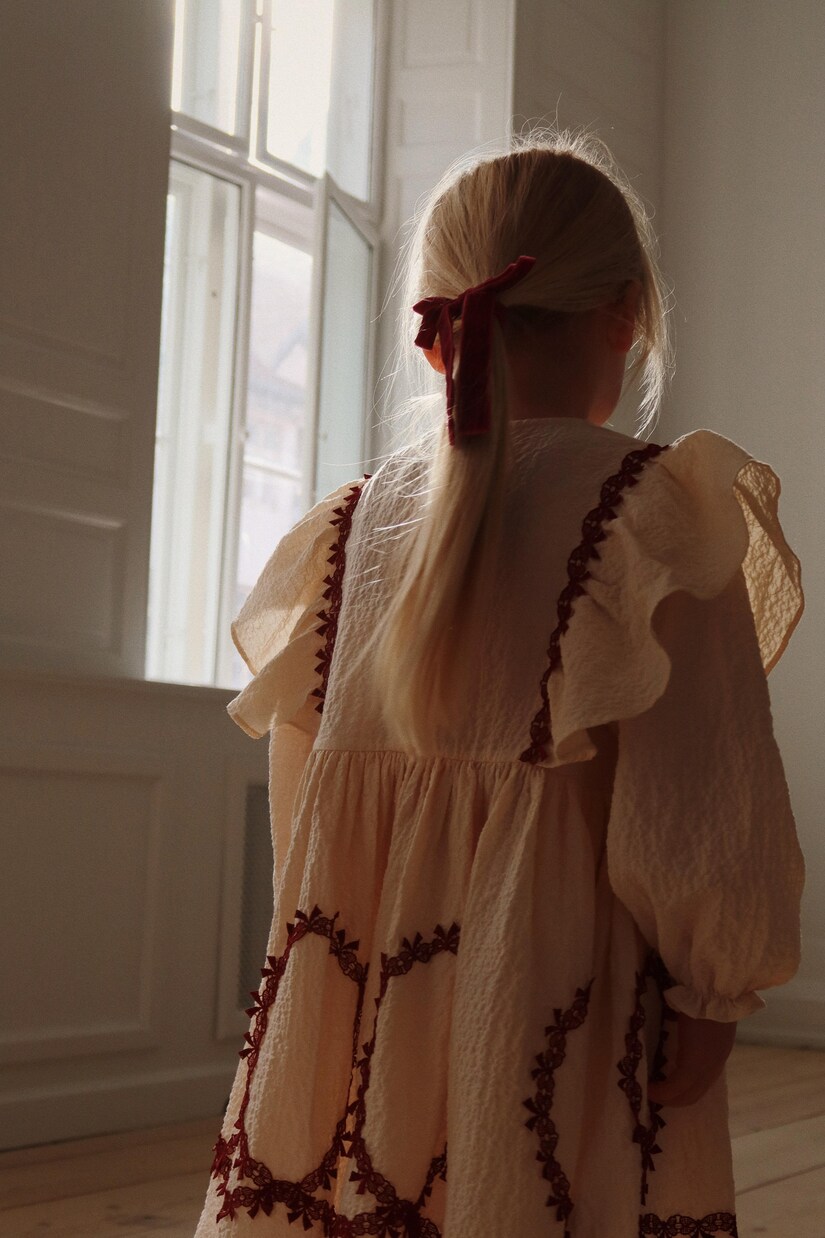 Besticktes Kleid Fee aus Baumwolle | Konges Sløjd