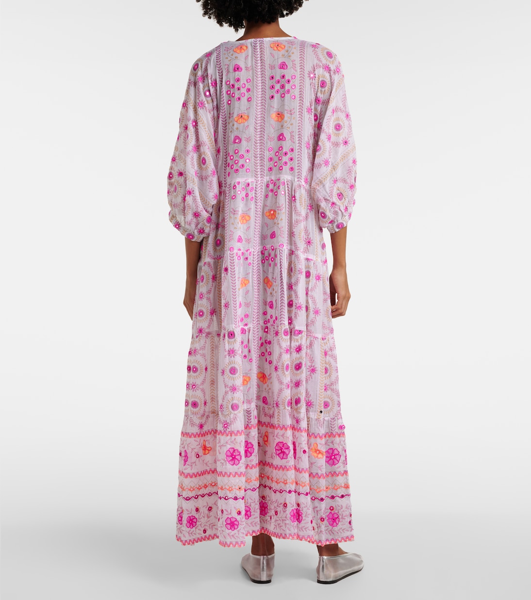 Robe longue imprimée en coton  | Juliet Dunn