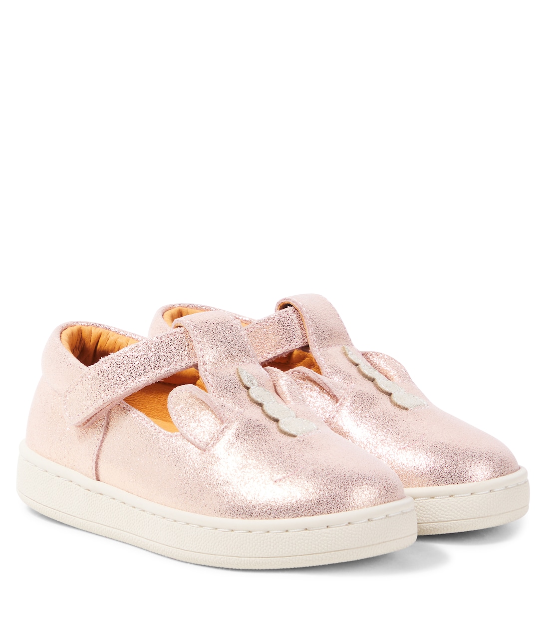 Esterre metallic leather flats | Donsje