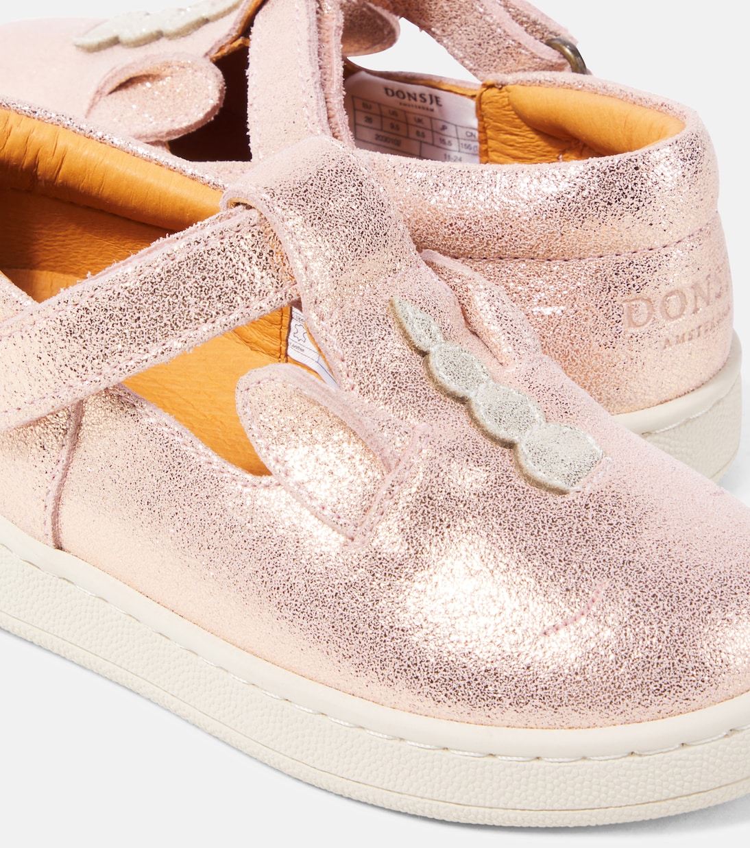 Esterre metallic leather flats | Donsje