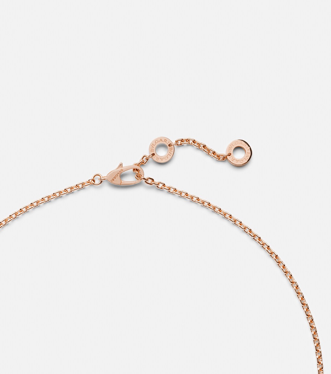 Serpenti Viper 18kt rose gold pendant necklace with diamonds | Bvlgari