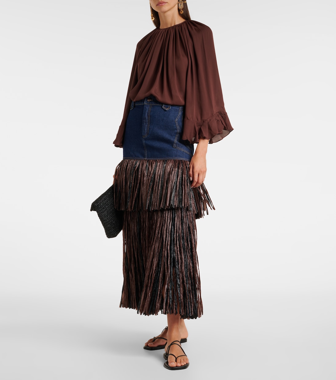 Maxirock aus Denim | Johanna Ortiz