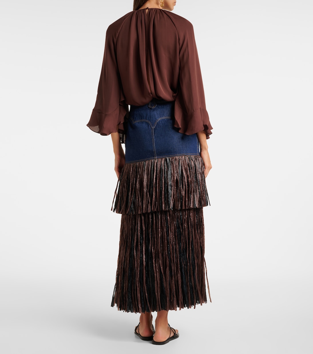 Maxirock aus Denim | Johanna Ortiz