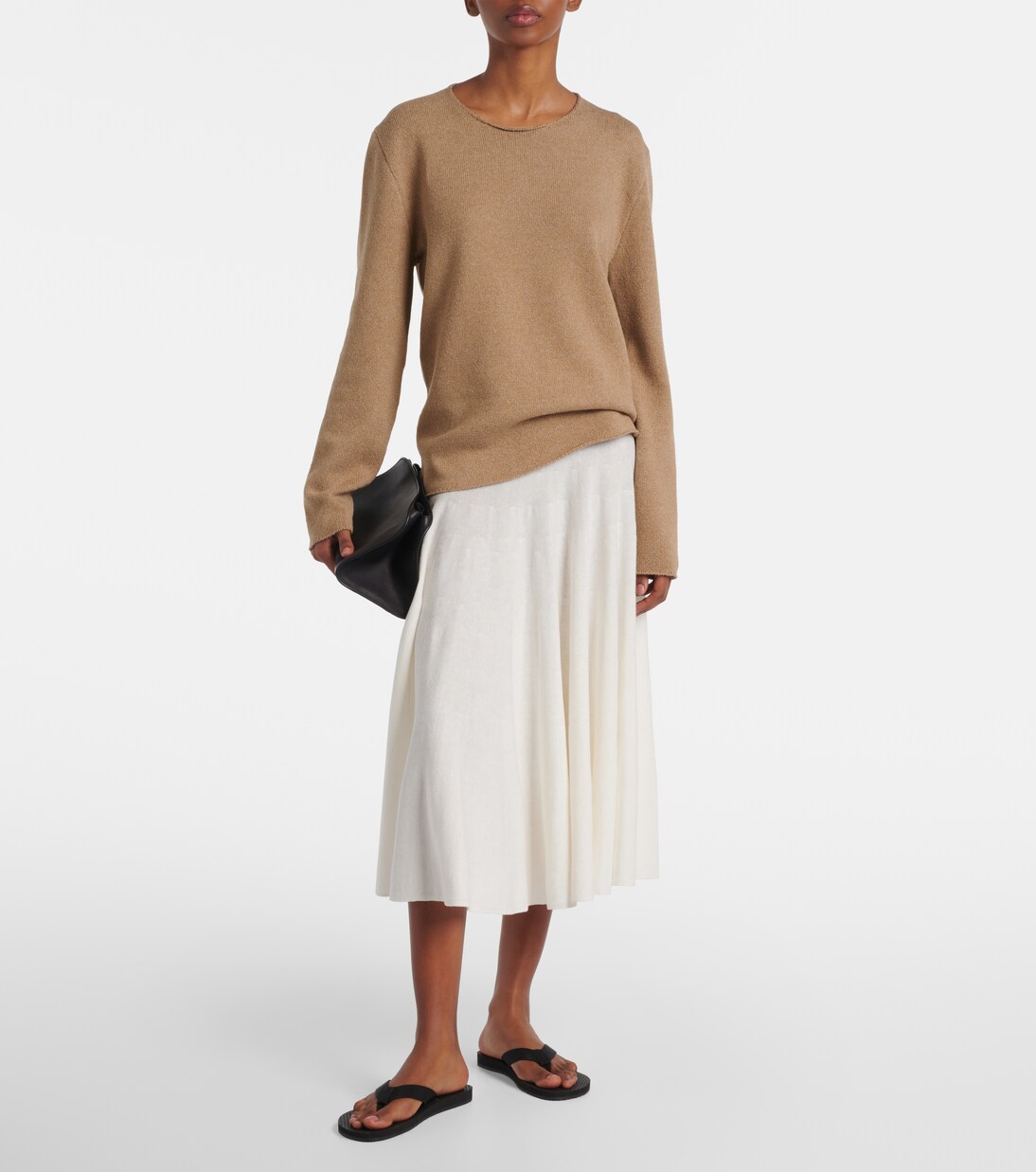 Falda Jaliah en mezcla de lino y algodón | The Row