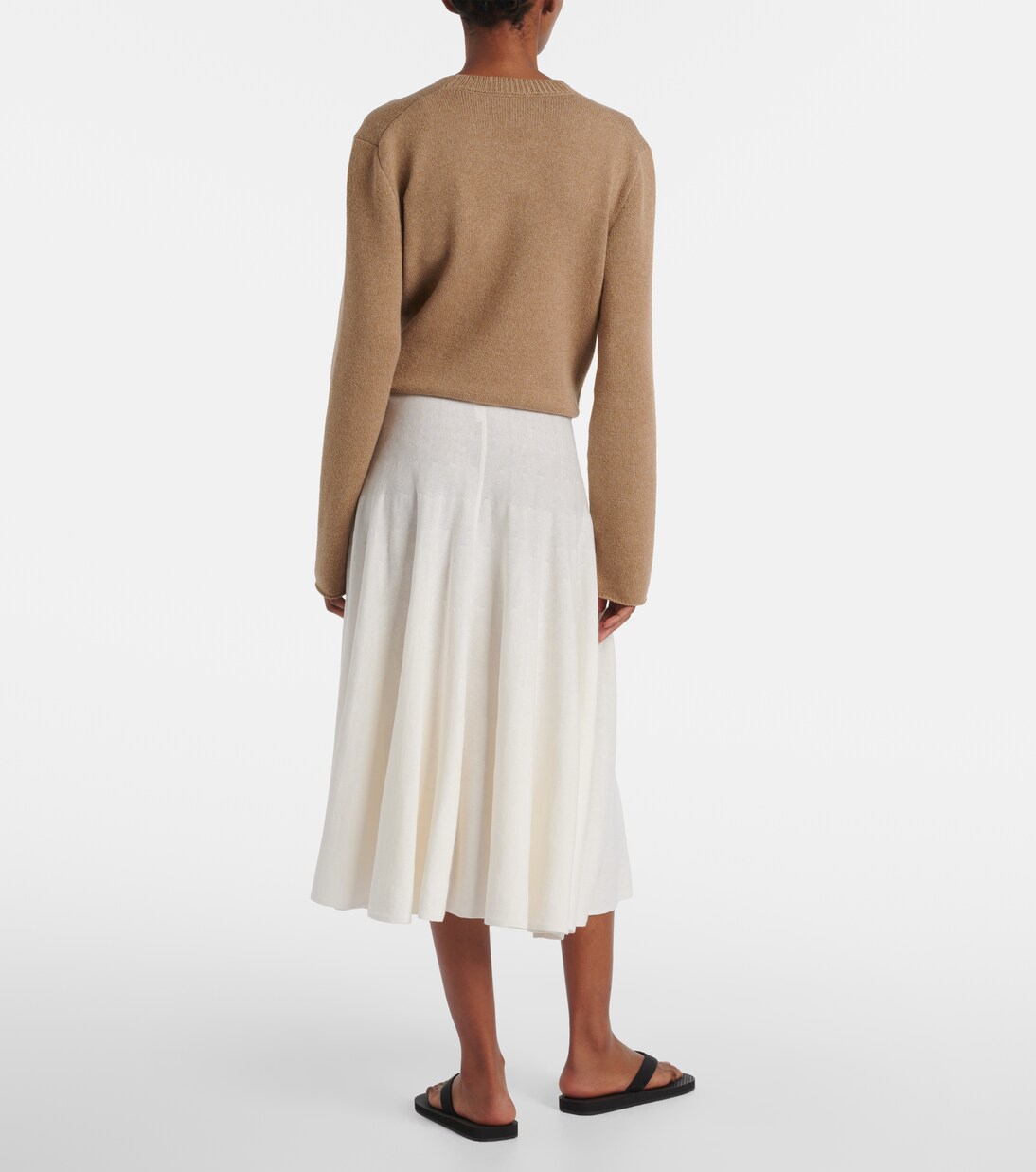 Falda Jaliah en mezcla de lino y algodón | The Row