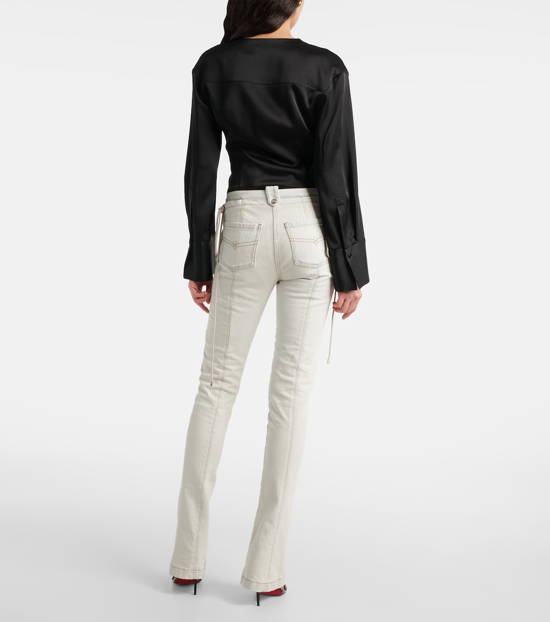 Jeans slim de tiro medio | Blumarine