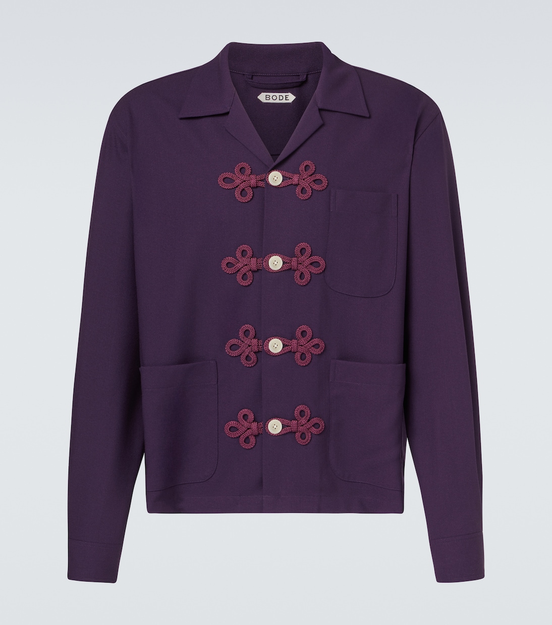 Astor embroidered wool shirt | Bode