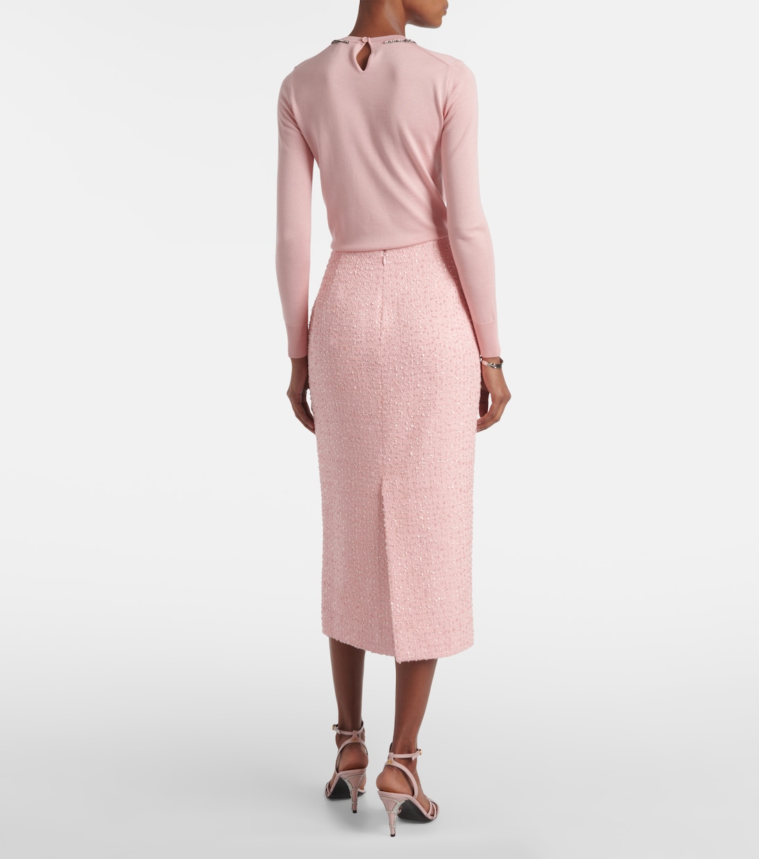 Bleistiftrock aus Tweed | Carolina Herrera