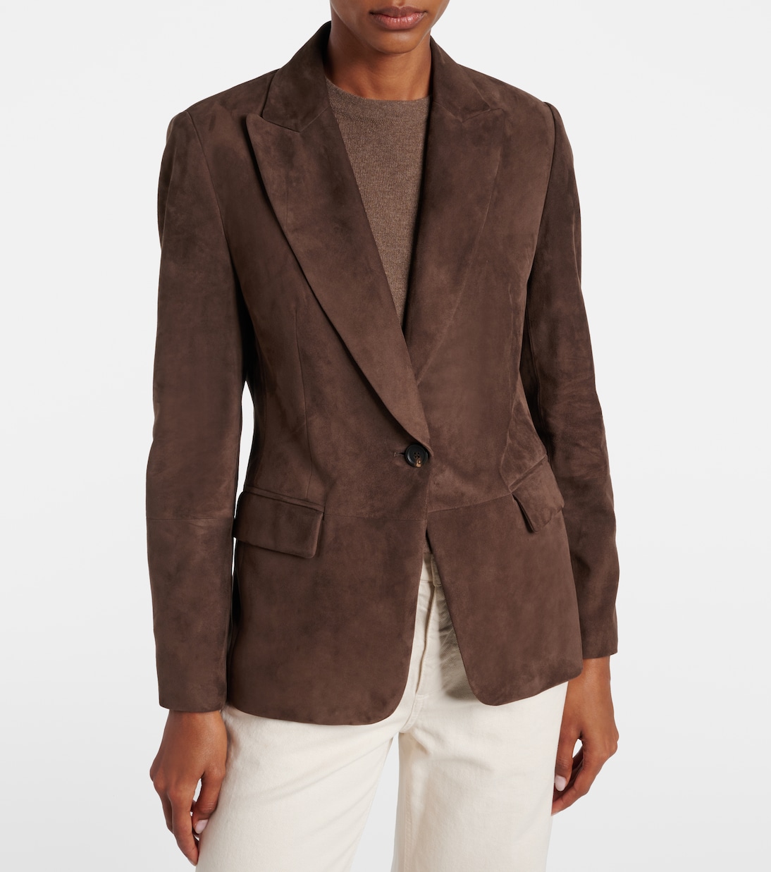 Blazer aus Veloursleder | Brunello Cucinelli