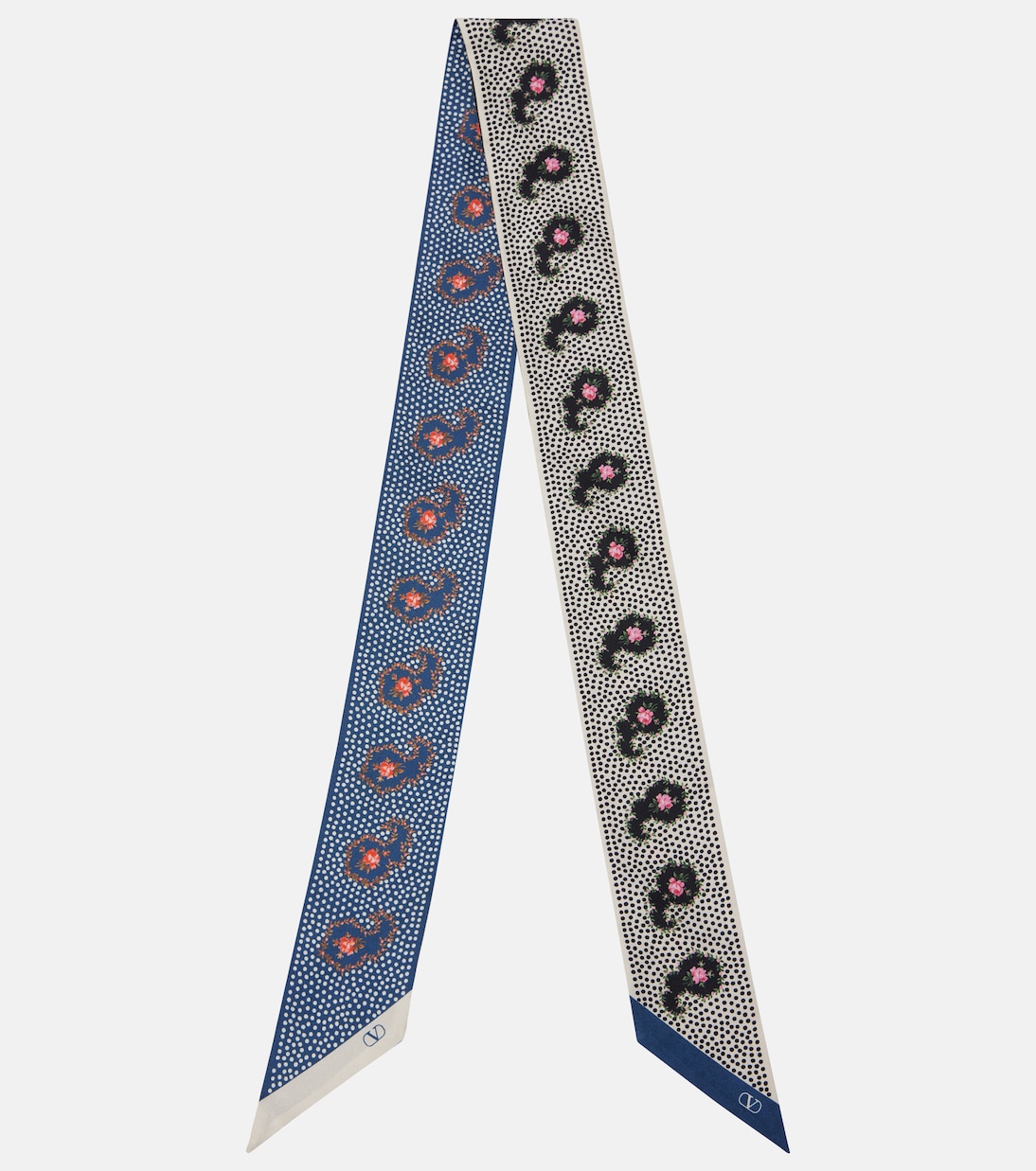 Escape printed silk twill scarf | Valentino