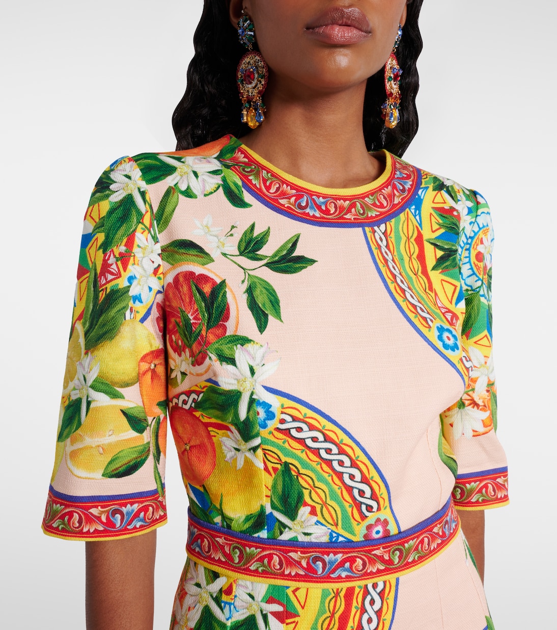 Minikleid aus einem Baumwollgemisch | Dolce&Gabbana