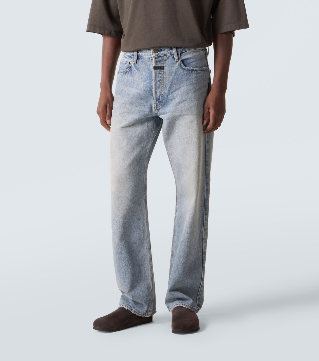 Faded mid-rise straight jeans | Fear of God