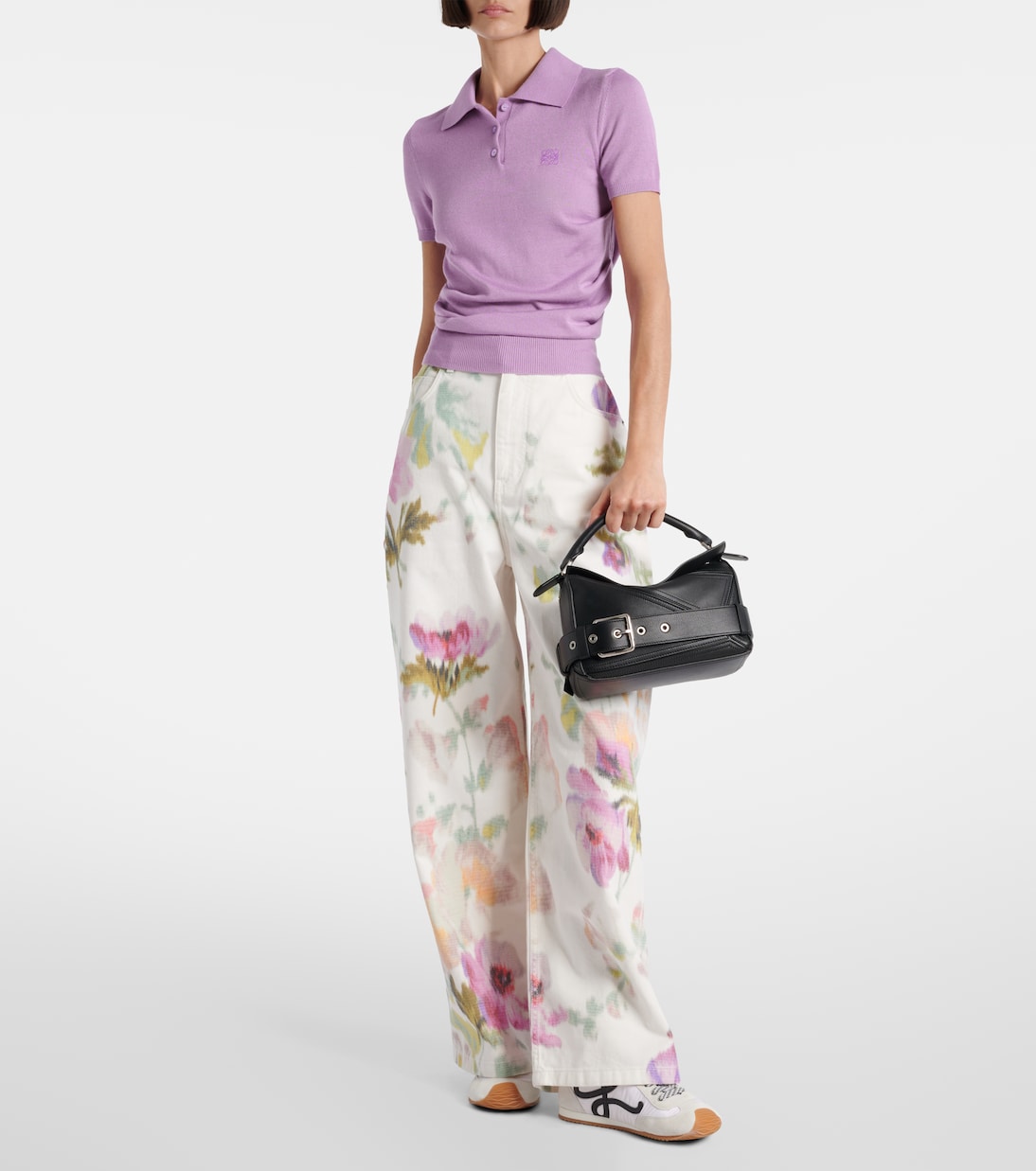 Puzzle Biker Small leather tote bag  | Loewe