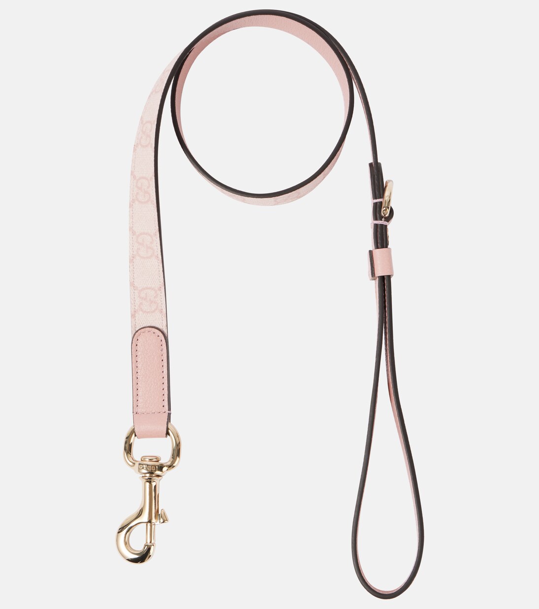 GG leather-trimmed dog leash | Gucci