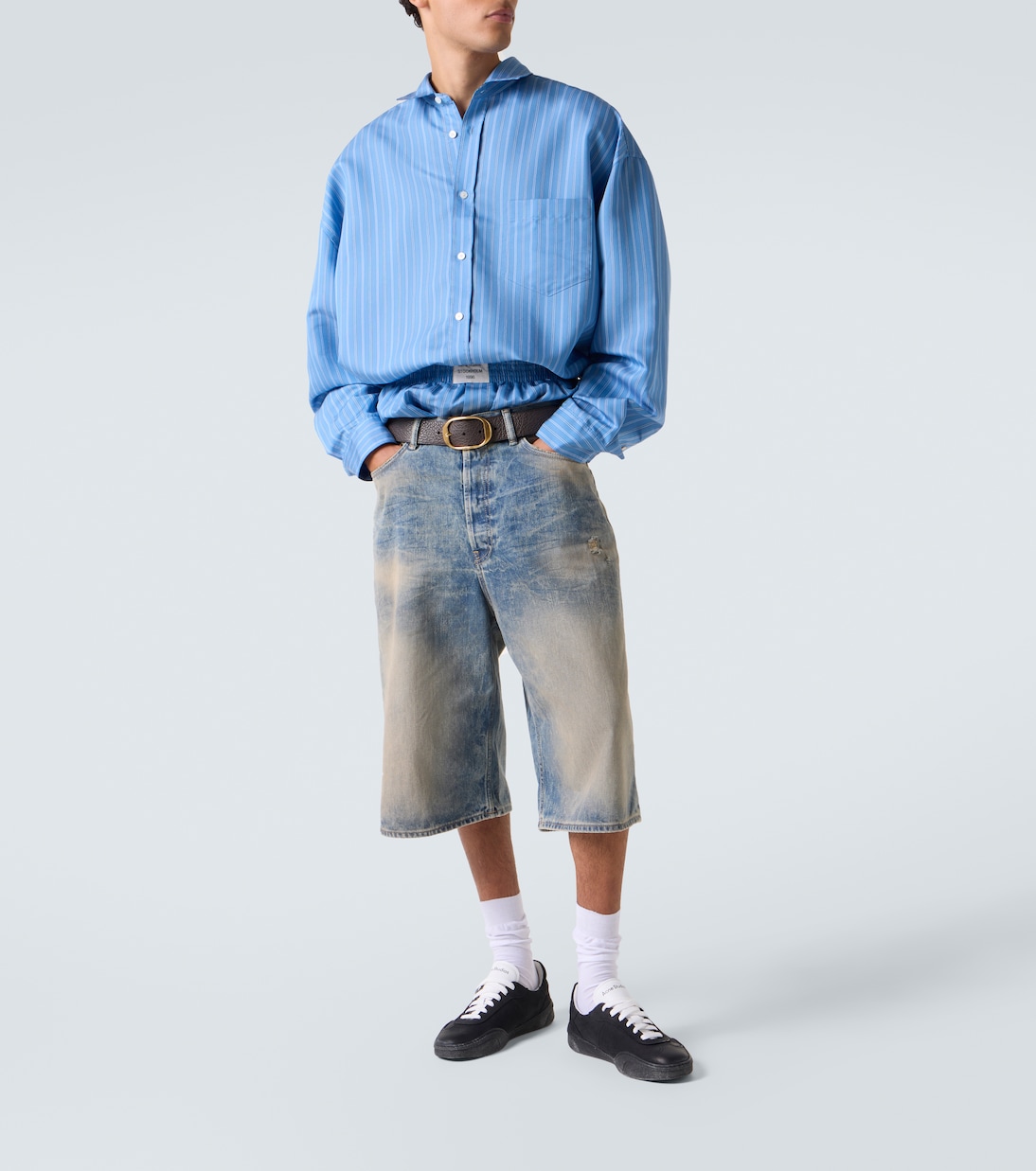 Low-rise denim shorts | Acne Studios