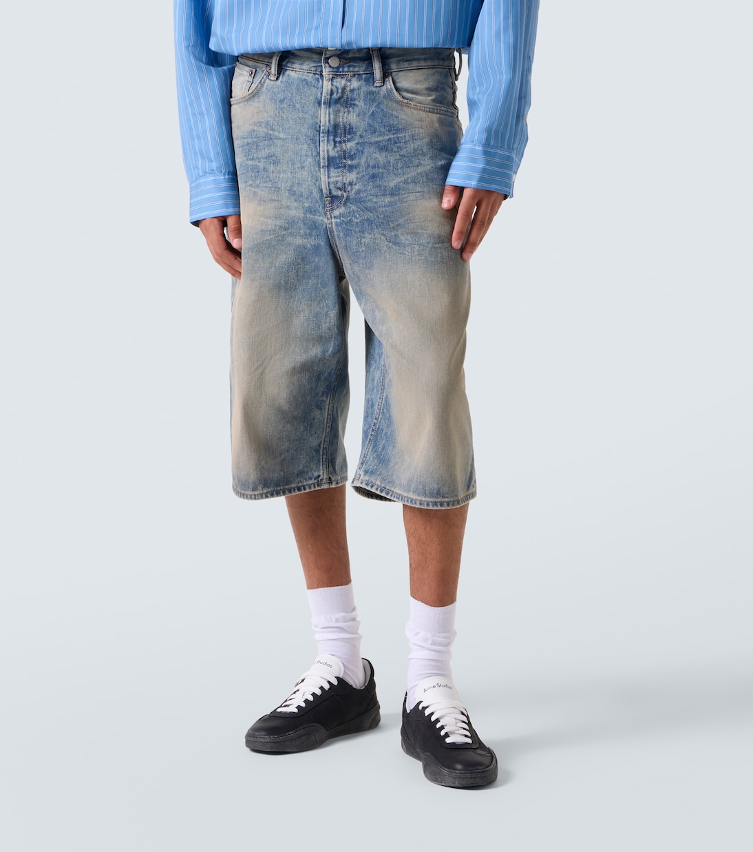 Low-rise denim shorts | Acne Studios