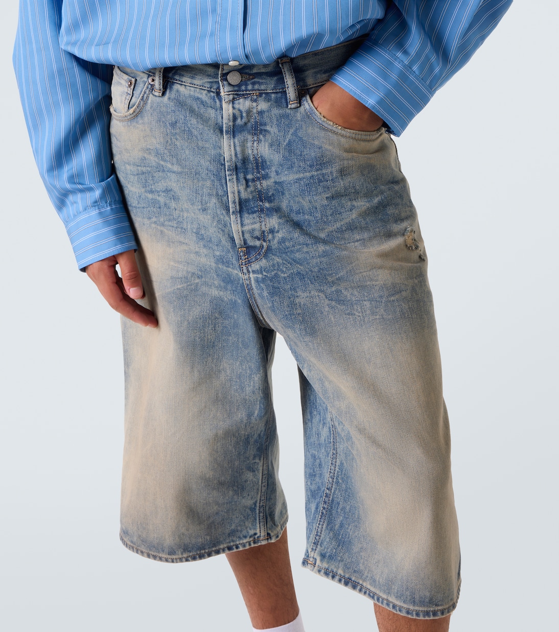 Low-rise denim shorts | Acne Studios