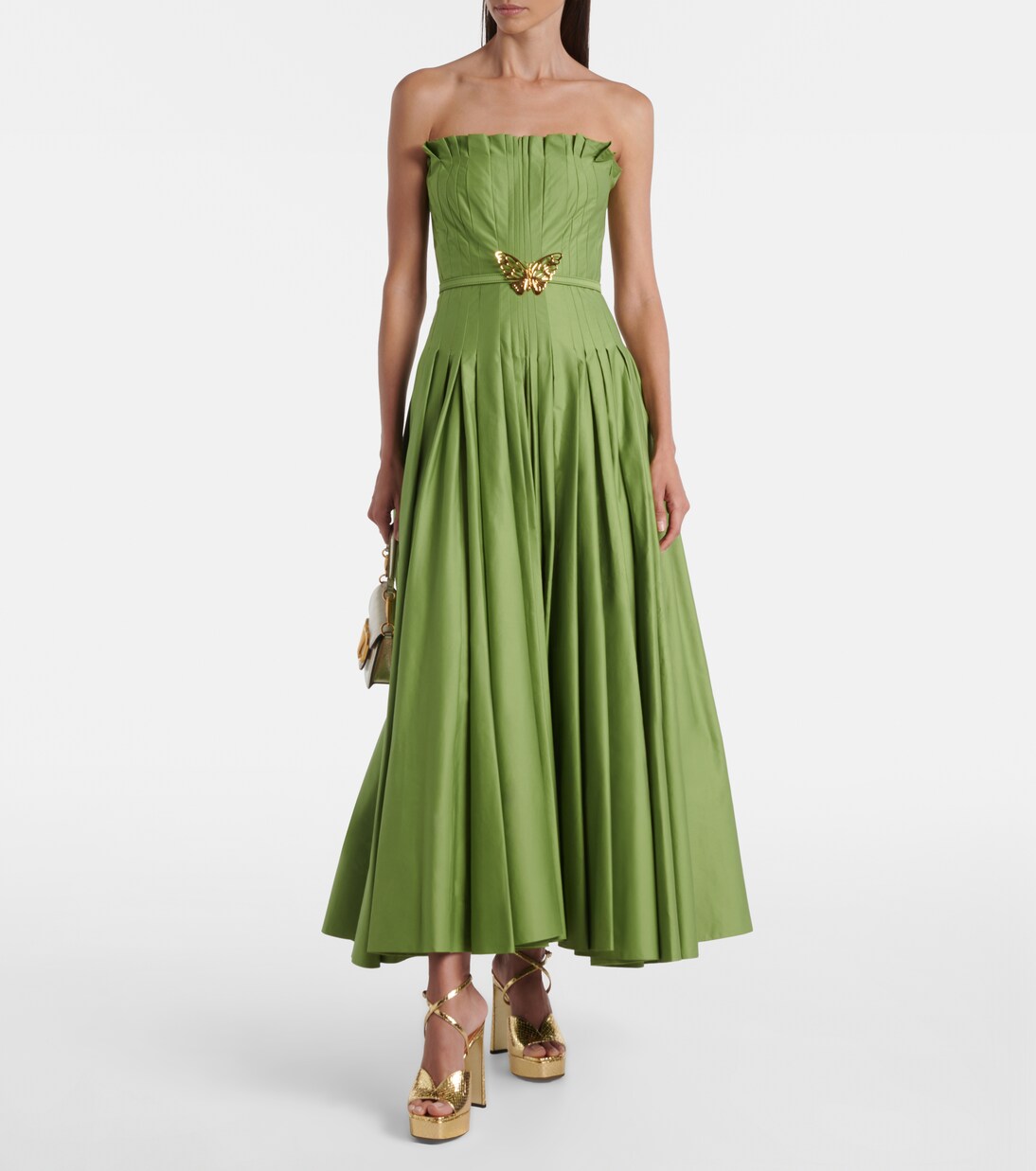 Karli 125 metallic leather platform sandals | Jimmy Choo