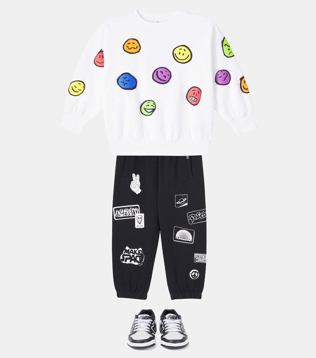 Monti printed cotton jersey sweatshirt | Molo