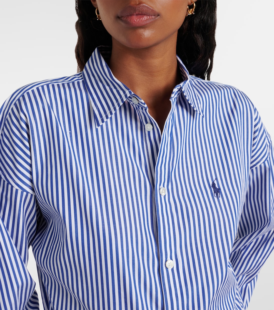 Striped cotton shirt dress | Polo Ralph Lauren