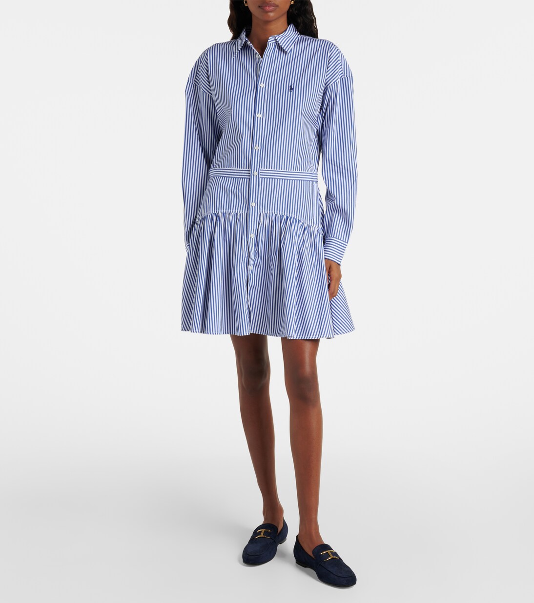 Striped cotton shirt dress | Polo Ralph Lauren