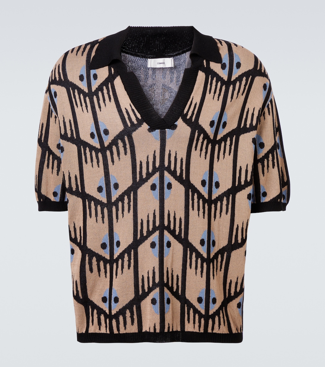 Jacquard polo shirt | Commas